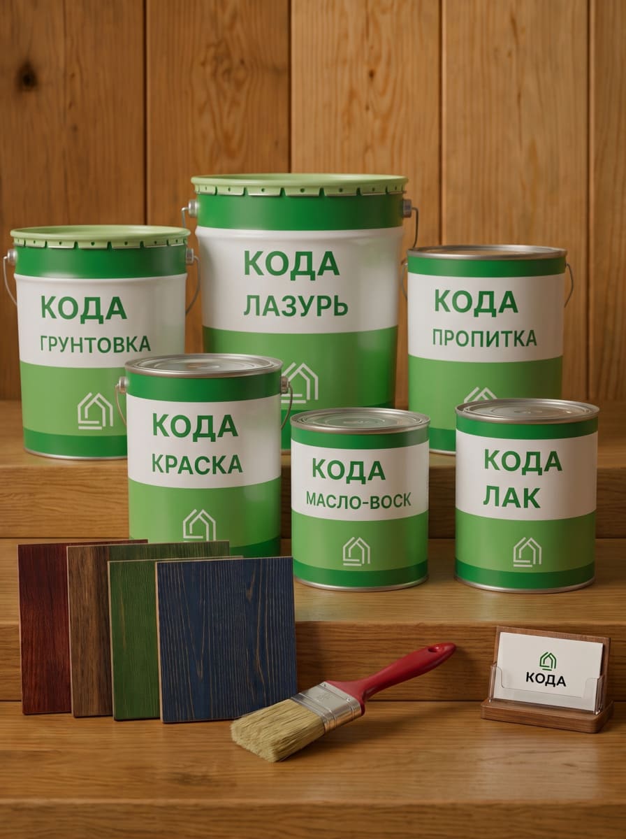 Ассортимент лакокрасочных материалов КОДА